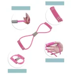 Unique Bargains 8-Shaped Resistance Band Expander Elastic Muscle Training