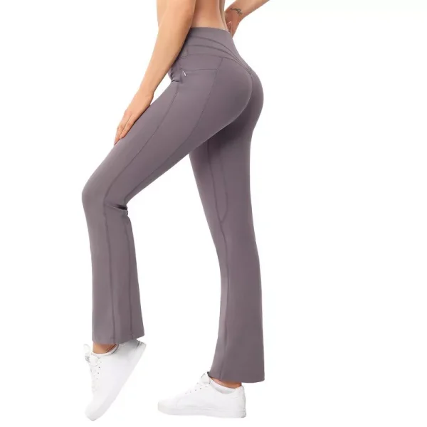 Women's High Waisted Workout Leggings with Zipper Pockets Athletic Yoga Pants Lounge Casual